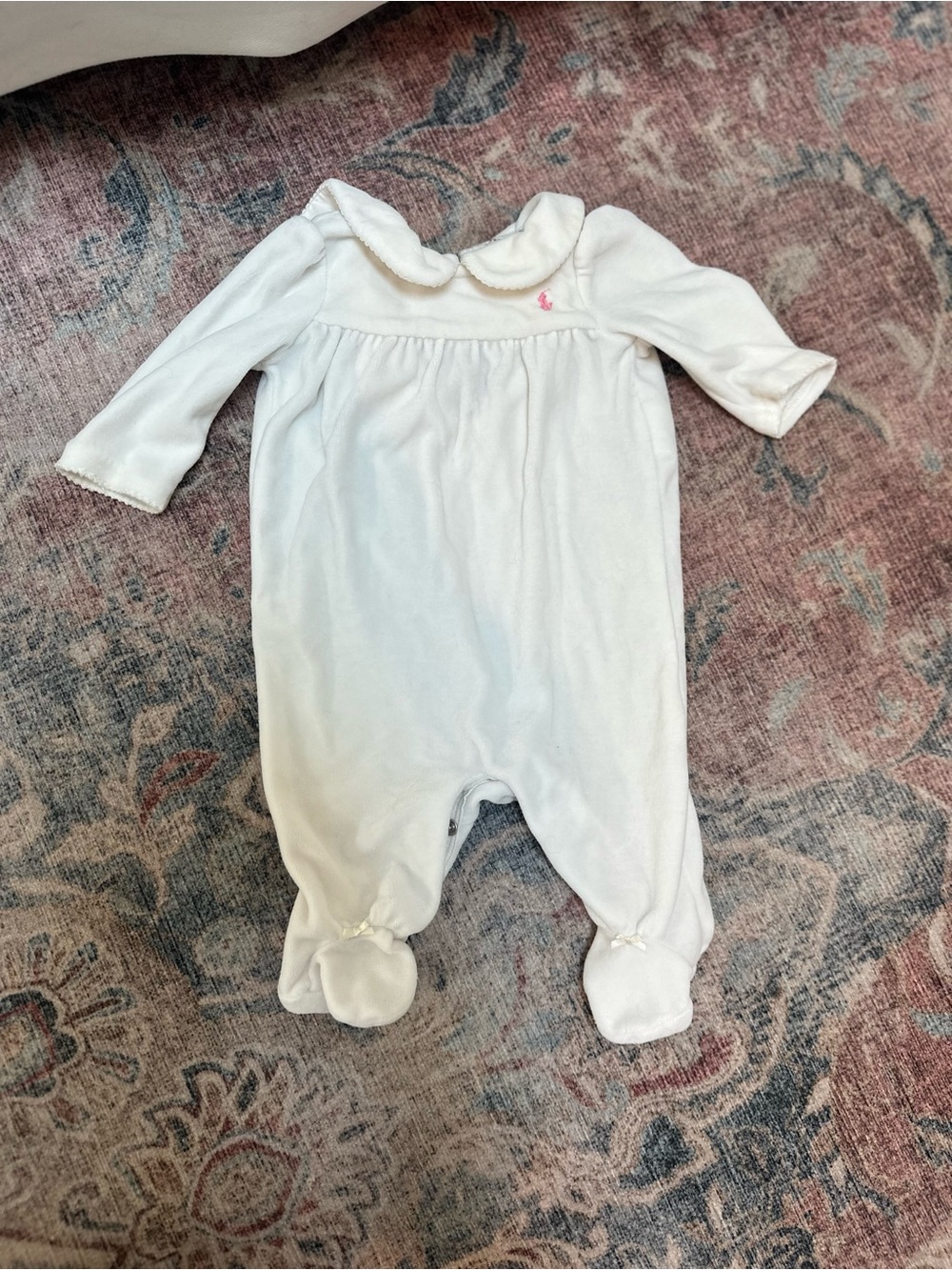 Ralph Lauren velvet footie
